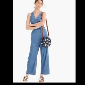 Point Sur Drapey Indigo Wash Point Sur Surplice Jumpsuit sz 2